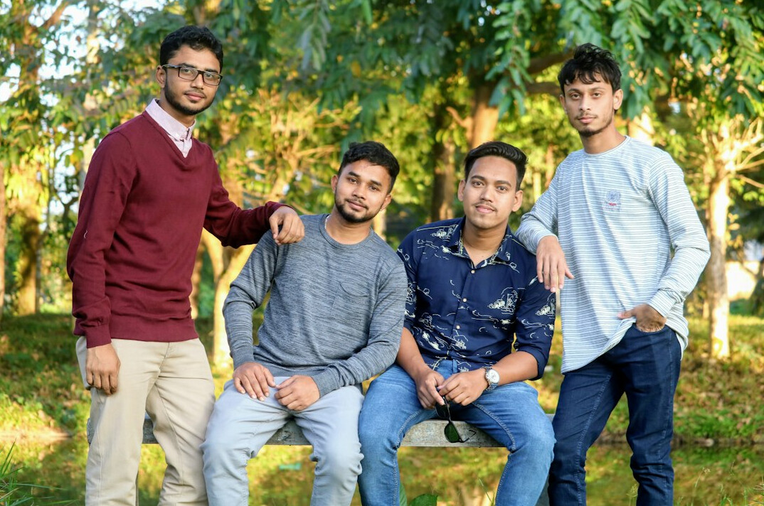 group of it students