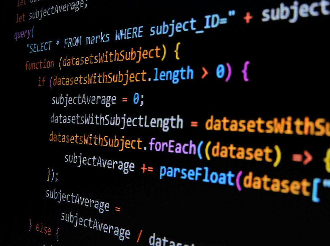 coding on screen