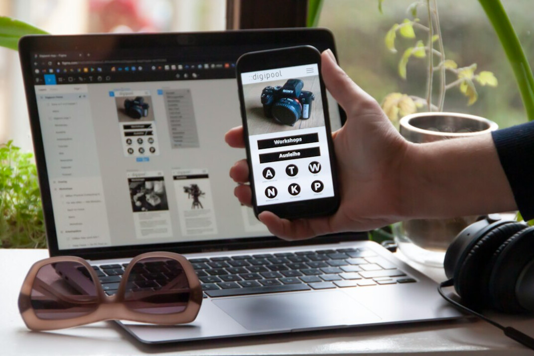 developer building mobile app